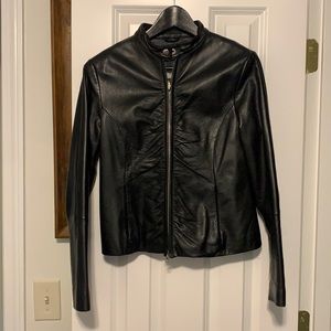 Classics black leather jacket